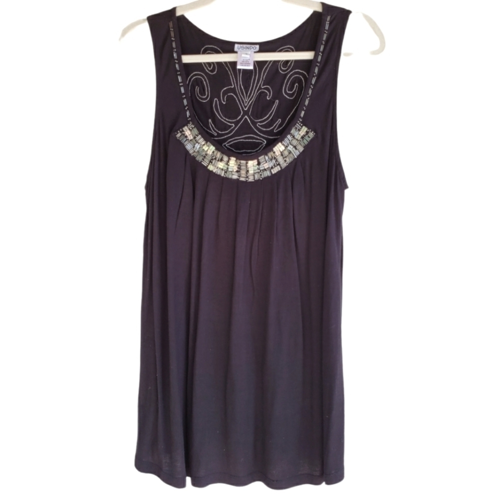 USINDO sz M beaded tank top